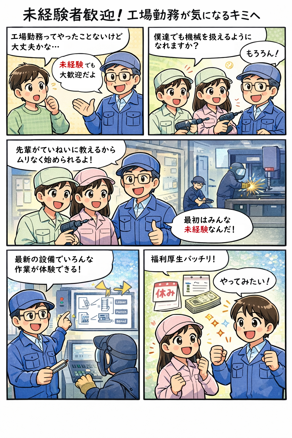 未経験向け求人漫画